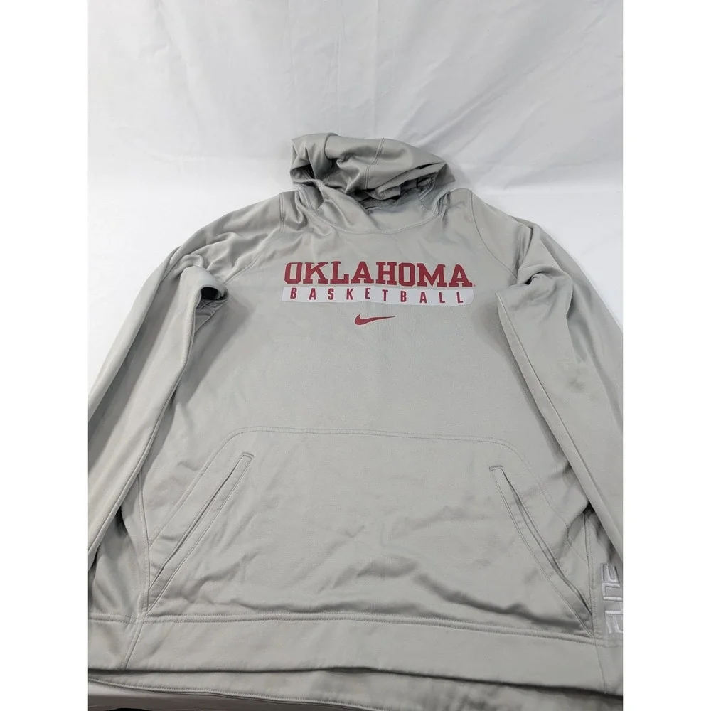 Oklahoma Sooners Basketball Men's Nike Elite Sz XL Therma Fit‎ Hoodie NCAA 🏀
